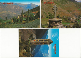 Andorre Andorra Lot De 3 Cartes - CAMILLO Croix JUBERRI Vue Sant Miquel D'engolastera - Andorre