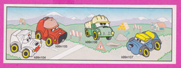 264604 /  Instruction Kinder Surprise - K99n106 Truck + K99n104 Woman+k99n105+k99n107 Car Dog  , 9.7 X 3.3 Cm. - Notices