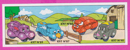 264605 /  Instruction Kinder Surprise - K97 N. 89 Car Pig +k97n87 Car Bird+k97n88 Car Buffalo+k67n90 Car Dog - Notices