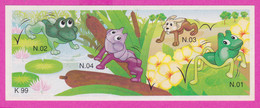 264607 /  Instruction Kinder Surprise - K 99 N.04 Frog ,+K 99 N.02+K 99 N.03 Rabbit +K 99 N.01 ,9.0 X 3.4 Cm. - Notices