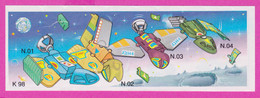 264608 /  Instruction Kinder Surprise - K 98 N.03 Airplane X2H4 + K 98 N.01+ K 98 N.02+ K 98 N.04 , 10.1  X 3.4 Cm. - Notices