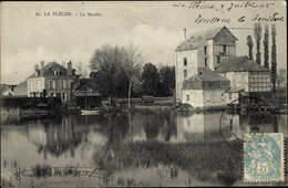 CPA La Flèche Sarthe, Le Moulin, Wassermühle - Sonstige Gemeinden
