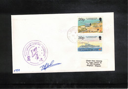Ascension Island 1997 Space / Raumfahrt Ariane Station Interesting Signed Cover - Africa