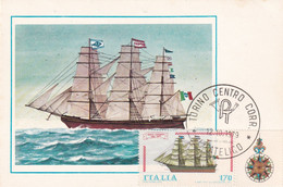 A10856- NAVE " COSMOS" 1865-1879 , TORINO ITALIA 1979 MAXIMUM CARD USED STAMP - Barcos