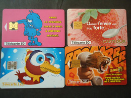 FRANCE USED   CARDS  4  DIFFERENT - Internes