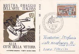 A10883- ARTE ITALIANA, VITTORIO VENETO 1969, POSTE ITALIANE USED STAMP - 1961-70: Used