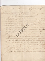 Manuscript 1835 Brief Aan De Burgemeester Van OUDENAKEN/Sint-Pieters-Leeuw (R472) - Manuscripts