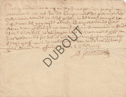 WATERMAAL-Bosvoorde/OUDERGEM 1718 Manuscript Op Papier (R399) - Manuscripts