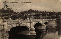 CPA AK TORINO Ponte Umberto I.e Monte Cappuccini ITALY (542215) - Bruggen