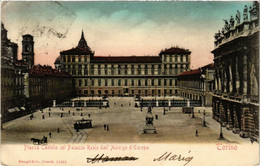 CPA AK TORINO Piazza Castello Col Palazzo Reale ITALY (542233) - Palazzo Reale