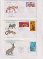 AFARS ET ISSAS-LOT 6 ENVELOPPES 1ER. JOUR-PA- N°78/82-94/90-DJIBOUTI 12/12/1973 - Brieven En Documenten