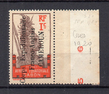 !!! CAMEROUN, N°38 NEUF * GOMME COLONIALE, BORD DE FEUILLE - Unused Stamps