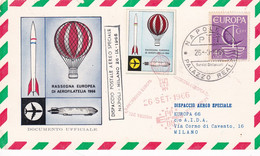 A10916- RASSSEGNA EUROPEA DI AEROFILATELIA 1966, POSTALE AEREO 1966 NAPOLI PALAZZO REALE, ITALIA USED STAMPS - Otros (Aire)