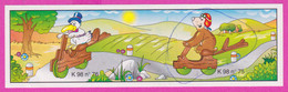 264626 / Instruction Kinder Surprise - K98n.75 Dog Bicycle + K98n.76 - Duck Sun Road Tree , 11.4 X 3.4 Cm. - Notices