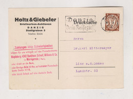 GERMANY DANZIG 1934 Nice Postcard To Austria - Covers & Documents