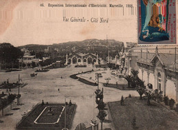 13/  MARSEILLE - Exposition Internationale D'Electricité - Eplanade Coté Nord - TIMBRE EXPO - Exposición Internacional De Electricidad 1908 Y Otras