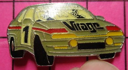 721 Pin's Pins / Beau Et Rare / THEME : AUTOMOBILES / RALLYE VOITURE GRISE N°1 VIRAGE - Rallye