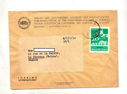 Lettre Cachet ? Sur Eglise Entete Academie Des Sciences - Poststempel (Marcophilie)