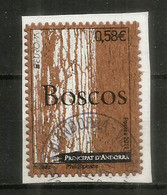 Wood Stamp Andorra. Timbres En Bois (Liège) , Oblitéré Sur Fragment Lettre, 1 ère Qualité - Used Stamps