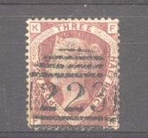 0gb  0298 -  GB  :  Yv  50  (o)    Planche 3  ,  F-K - Used Stamps