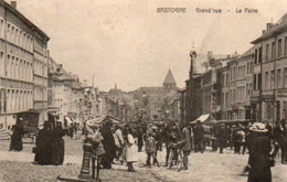 Bastogne   Grand'rue  La Foire Super Animée Cycliste Ne Possède Plus Son Timbre  Voyagé En 19???? - Bastogne