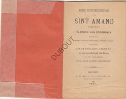 STROMBEEK Korte Levensbeschrijving Sint Amand 1891 (N779) - Anciens