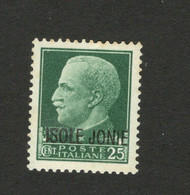 ITALY - GREECE - MH STAMP - OVERPRINT "ISOLE JONIE" , 25 C - Autres & Non Classés