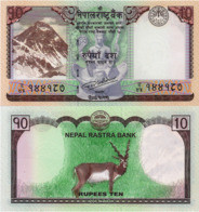 NEPAL, 10 Rupees, 2017, P77 "One Deer", UNC - Népal