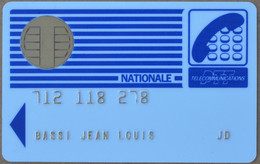 France - PTL - Carte Pastel - Nationale, Chip Bull B3 Afnor, Glossy Finish, Used -  Schede Di Tipo Pastel   