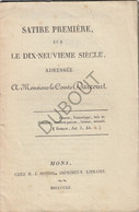 MONS - Satire Première Sur Le Dix-Neuvième Siècle - Imp. Mons 1822 (U994) - Antiguos