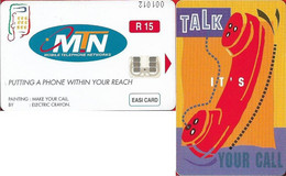 S. Africa - MTN - Community Services - Make Your Call, Chip SO7A (MOSAIC Technology), 1997, 15R, Used - Südafrika