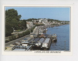 Conflans Sainte Honorine, Vue Générale (cp Vierge N°103 Abeille) Péniches - Conflans Saint Honorine