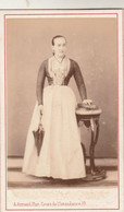 Photo CDV N° 308 - Femme Robe Ombrelle - Photographe ARMAND  Bordeaux - Anciennes (Av. 1900)