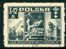 POLAND 1946 Defence Of Gdansk Post Office Used.  Michel 444 - Used Stamps