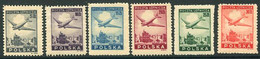 POLAND 1946 Airmail Definitive LHM / *.  Michel 428-33 - Nuovi