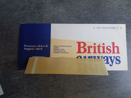BRITISH AIRWAY BILLET D AVION POUR BERMUDES 1977 - World