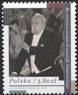 Poland, 2013, Mi 4653, The 80th Anniversary Of The Birth Of Krzysztof Penderecki, Composer And Conductor, 1v, MNH - Musique