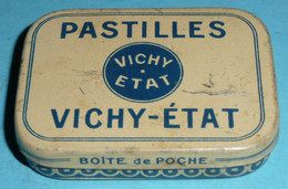 Ancienne "boite De Poche" En Tôle Vide, Pastilles VICHY Etat - Boîtes