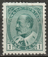 Canada 1903 Sc 89  MH* - Unused Stamps