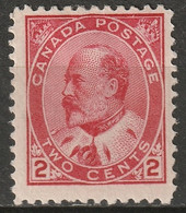 Canada 1903 Sc 90e  MH* Type I - Nuevos
