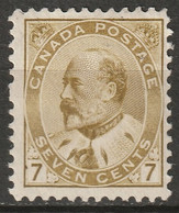 Canada 1903 Sc 92 Mi 80 Yt 81 MH* Olive Bistre - Ongebruikt