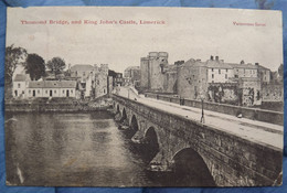 159)   KING JOHN'S CASTLE   LIMERICK DUBLIN DUBLINO CARTOLINA   VIAGGIATA   IRLANDA FORMATO PICCOLO ANNO 1904 - Limerick