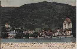 Oberhofen Sicht Vom See Aus Stempel: Von Thun Nach Langnau (Bern) - Langnau Im Emmental