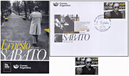 WRITTER-ERNESTO SABATO, TRIBUTE TO-" REASON IS USELESS FOR EXISTENCE" ARGENTINA 2021-STAMPS - Neufs