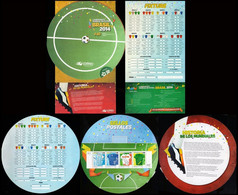 WORLD CUP SOCCER CHAMPIONSHIPS, BRAZIL-2014-ARGENTINA STAMPS- COMPLETE PACK -MNH - 2014 – Brésil