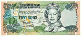 Bahamas - 50 Cents - 1/2 Dollar - 2001 - Pick: 68 - Unc. - Serie A - Queen Elizabeth II - Bahamas