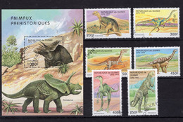 Guinea 1997 - Dinosaurs - Briefmarken - Francobolli - CTO - M103 - Prehistorics