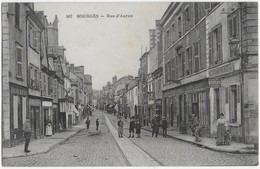 BOURGES - RUE D'AURON - SUPERBE ANIMATION - 1916 - Bourges