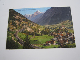 Wassen Und Die Windgälle Suiza Switzerland Suisse Schweiz Carte Non Ecrite - Wassen