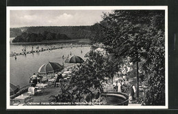 AK Schmannewitz /Dahlener Heide, Naturbad Waldteich Mit Besuchern - Dahlen